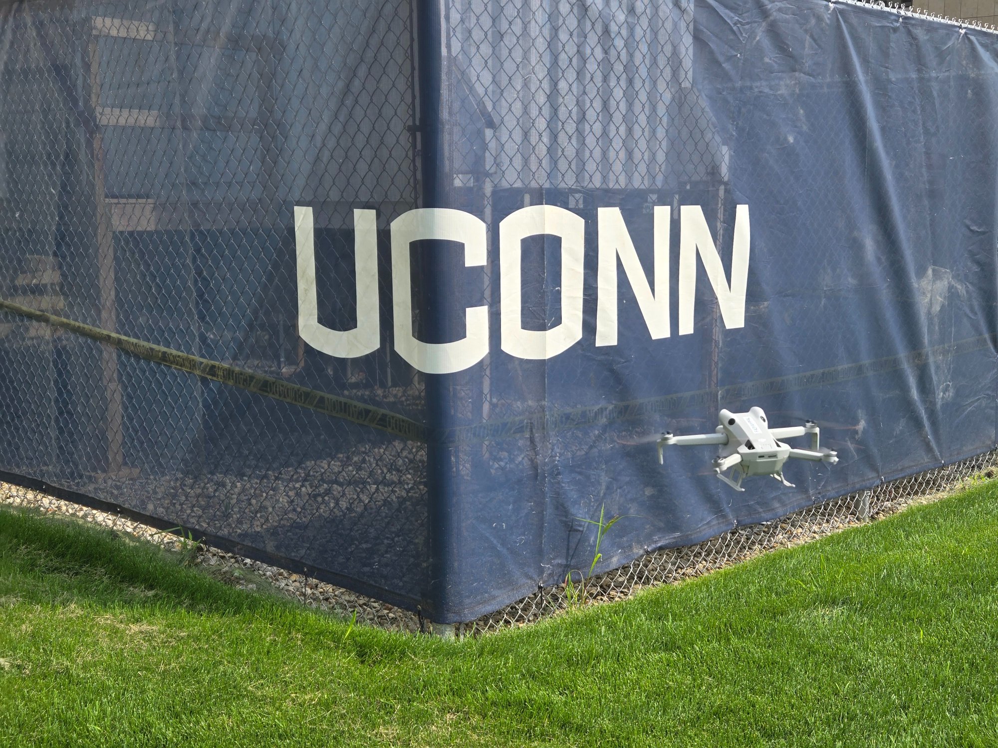 Drone near UConn fence