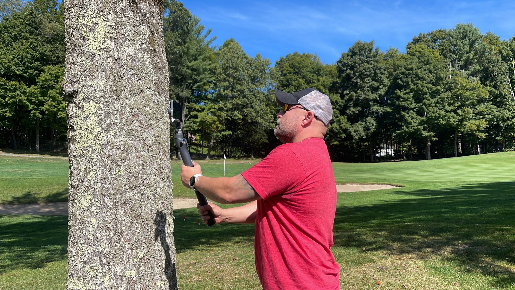 Golf course gimbal work