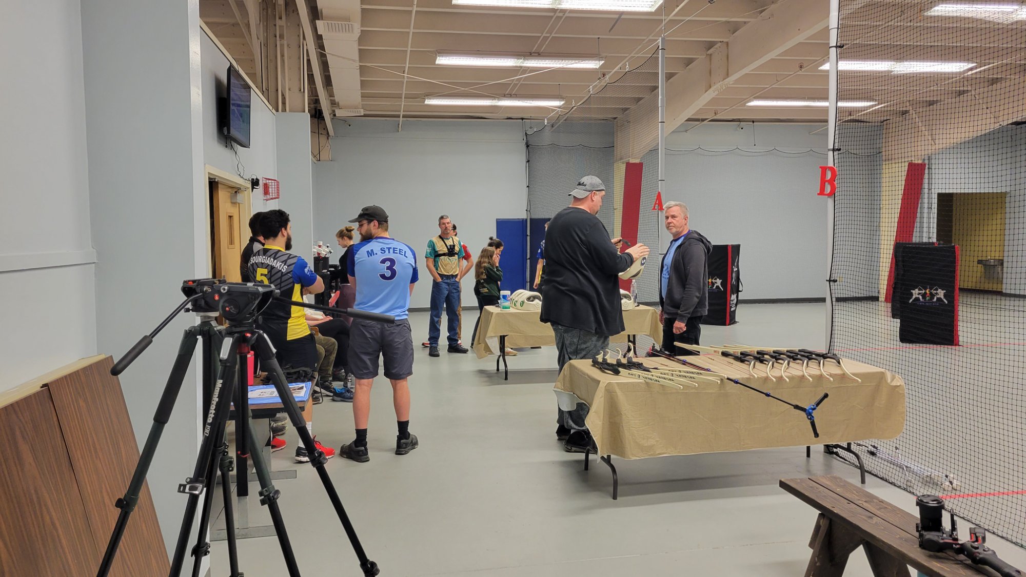 Archery venue filming