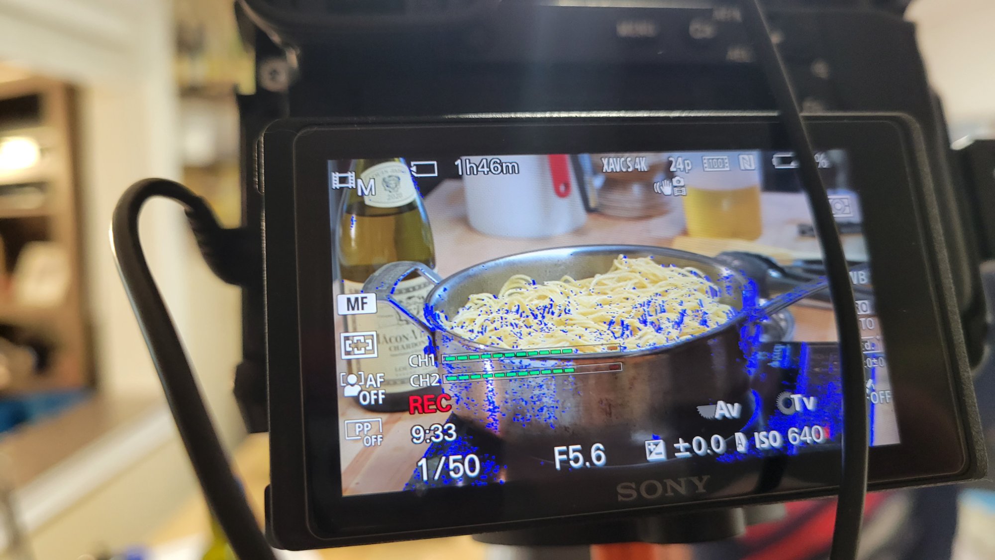 Camera screen recording pasta