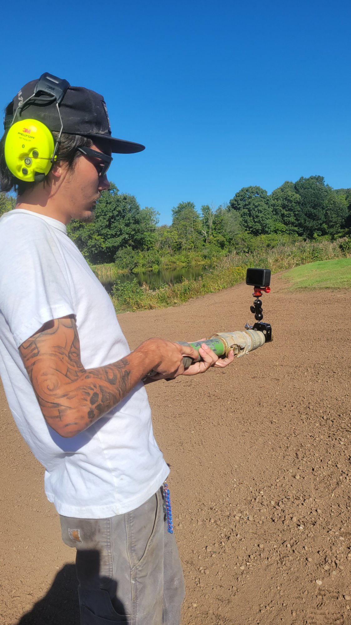 GoPro rig on range
