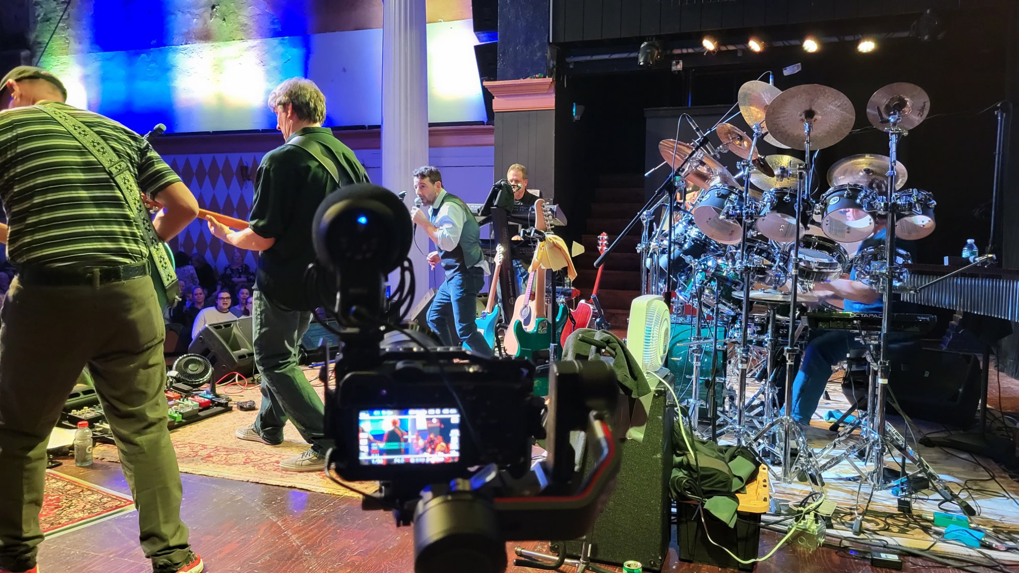 Live concert band filming