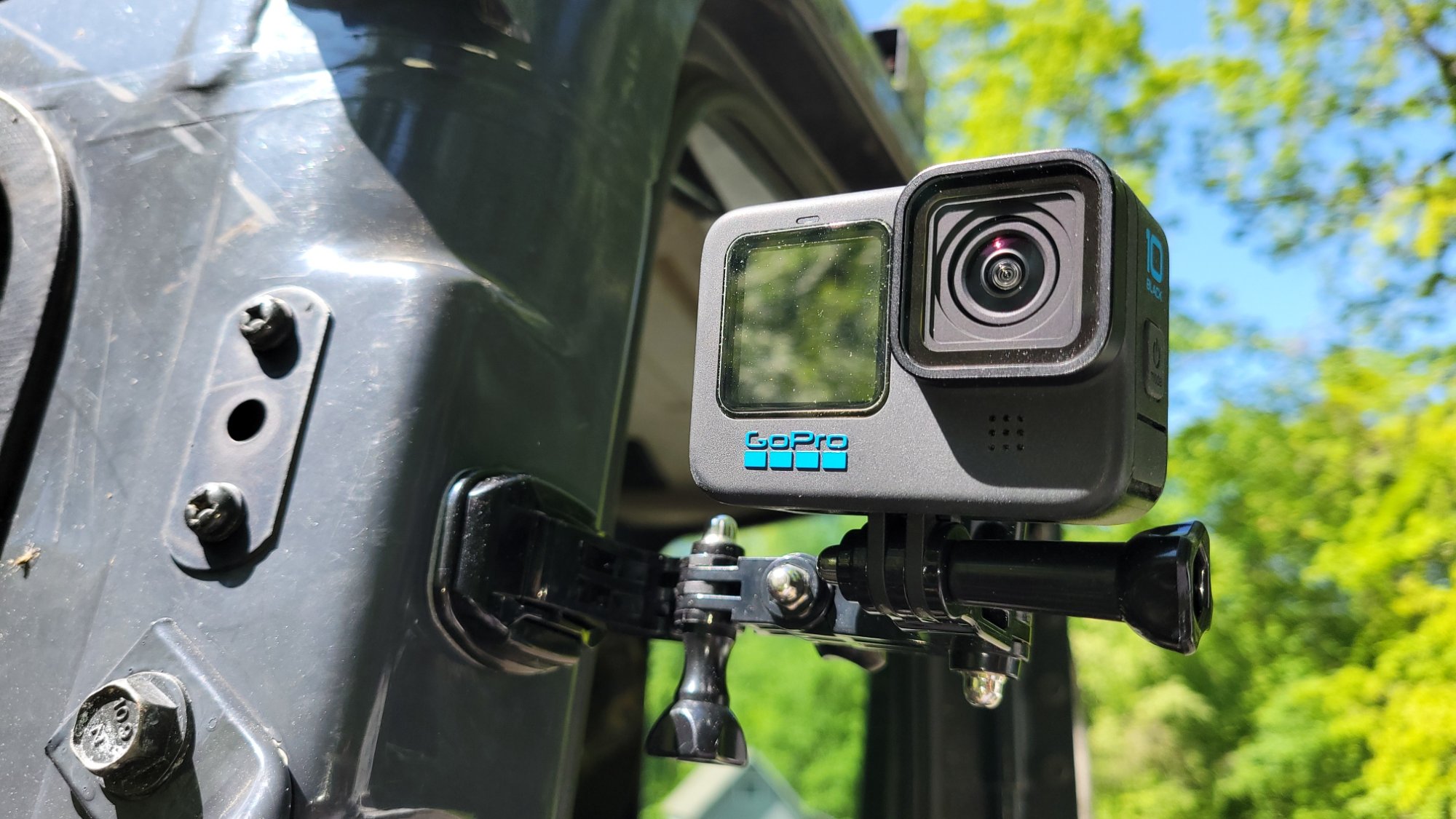 GoPro 10 on Jeep mount