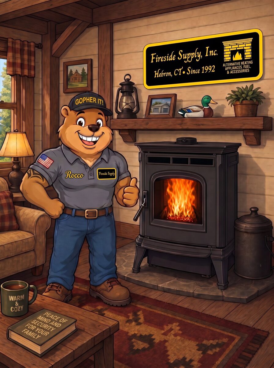 Fireside Supply Inc. Rocco mascot illustration